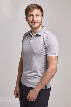 Мужская футболка POLO СпецМед S Серый