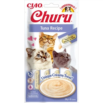 Лакомство для кошек сливочный мусс в стиках с тунцом Inaba Churu 4 шт/уп