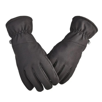 Перчатки тактические теплые с флисовой подкладкой (черные) (размер М)