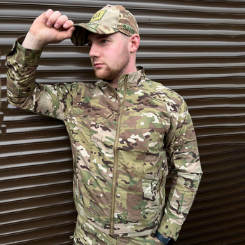Чоловіча вологостійка Куртка Tactical Series із кишенями ріп-стоп мультикам розмір S