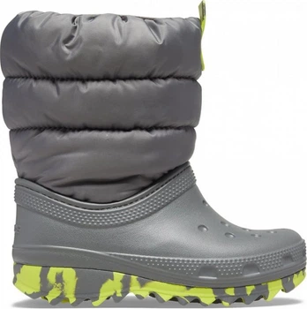 Сапоги детские Crocs Kids Classic Neo Puff Boot Slate Grey р. 12/29/18.5см 207684