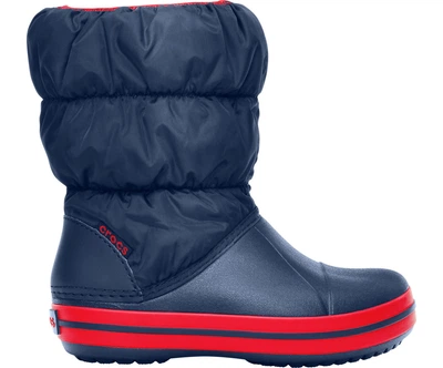 Зимние сапоги Crocs Kids Winter Puff Boot Navy/Red р. J2/33,5/21.5см