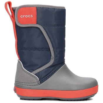 Зимние сапоги Crocs Kids Crocband LodgePoint Graphic Winter Boot Navy/Slate Grey р. 7/24/14.5см