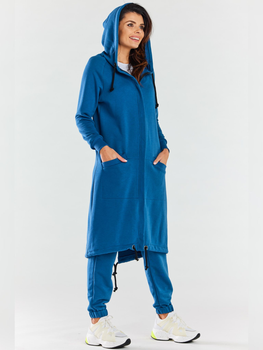 Bluza damska rozpinana streetwear z kapturem Infinite You M278 1220625 S-M Niebieski (5902360561311)