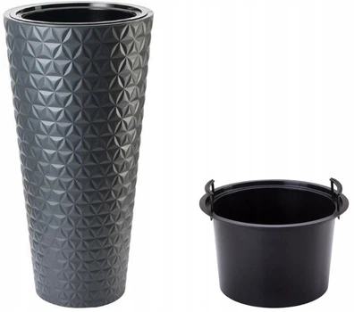 Горшок FormPlastic Diamant Slim-30 антрацит (2930-014)