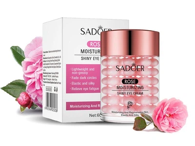 Крем Rose Moisturizing Shiny Eye Cream SADOER увлажняющий для кожи возле глаз с экстрактом розы 60гр