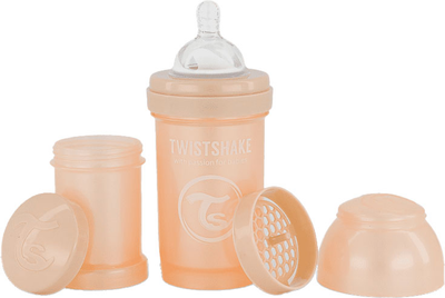 Антиколікова пляшечка Twistshake із силіконовою соскою Pearl Champagne 180 мл (7350083123794)