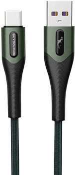 Кабель Sky Dolphin S01V Braided Fast USB to Micro 3 A 1 м Темно-зеленый (USB-000584)