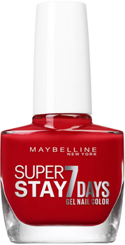 Lakier do paznokci Maybelline New York Superstay 7 days Gel Nail Color 008 Passionate Red 10 ml (3600530124862)