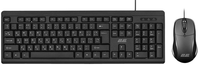 Комплект бездротовий 2E MK401 (2E-MK401UB) Black USB