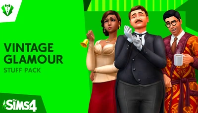 Дополнение The Sims 4 - Vintage Glamour Stuff (Гламурный винтаж) для ПК (Ключ активации EA App)