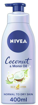 Кокосовий лосьйон з олією моноі Nivea Coconut Lotion Oil&Monoi Oil 400 мл (4005900631268)