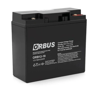 Аккумуляторная батарея ORBUS ORB-1218 AGM 12V 18Ah 5kg
