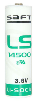 Батарейка литиевая SAFT LS14500 STD, AA, 3.6V, LiSOCl2