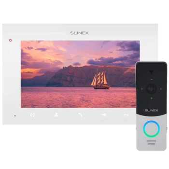 Комплект видеодомофона Slinex ML-20HD(Black)+SQ-07MTHD(White)