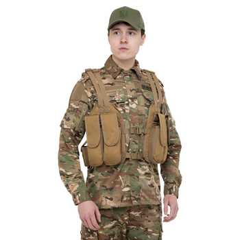 Разгрузочный жилет с подсумками Military Rangers ZK-V-103 40х59см Цвет: Хаки