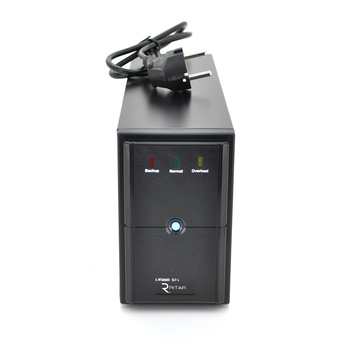 ИБП Ritar E-RTM500 (300W) ELF-L, LED, AVR, 2st, 2xSCHUKO socket, 1x7Ah, metal Case Q4 (310*85*140)