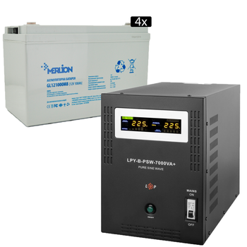 Комплект резервного питания для котла KOO ИБП + GEL батарея (UPS 5000Вт 48V + АКБ GEL 100Ah x4)