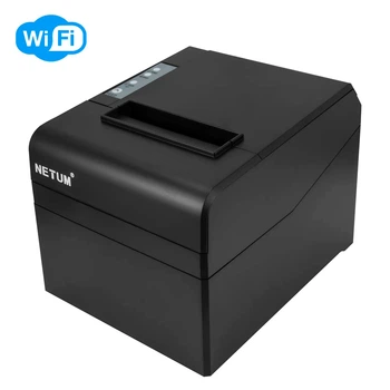 POS-принтер 80 мм NETUM NT-8330S 260m/s, разрешение 640 dots/line USB + WIFI с ножом Черный