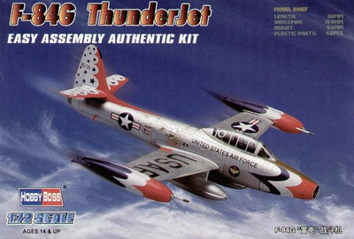 Пластикова модель Hobby Boss F-84G ThunderJet (6939319202475)