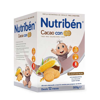 Дитяча вівсяна каша Nutriben Nutribn Cocoa with Maria Cookies 500 г (8430094305835)