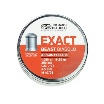 Пули свинцовые JSB Exact Beast Diabolo 4,52 мм 1,05 г 250 шт