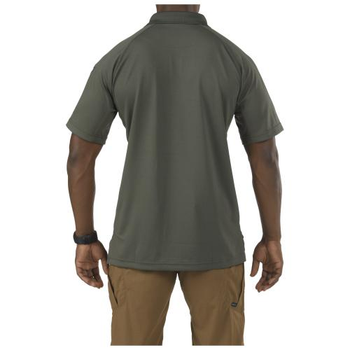 Футболка поло тактична з коротким рукавом 5.11 Tactical Performance Polo - Short Sleeve, Synthetic Knit TDU Green S