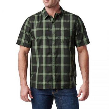 Сорочка тактична 5.11 Tactical Nate Short Sleeve Shirt Black Plaid S