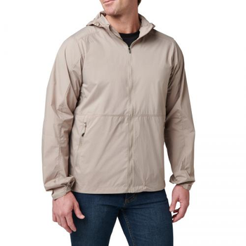 Куртка тактична демісезонна 5.11 Tactical Packable Windbreaker Jacket Badlands Tan 2XL