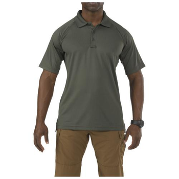 Футболка поло тактична з коротким рукавом 5.11 Tactical Performance Polo - Short Sleeve, Synthetic Knit TDU Green XL