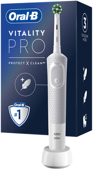 Szczoteczka elektryczna do zębów Oral-B Braun D103 Vitality Pro CrossAction White (4210201427223)