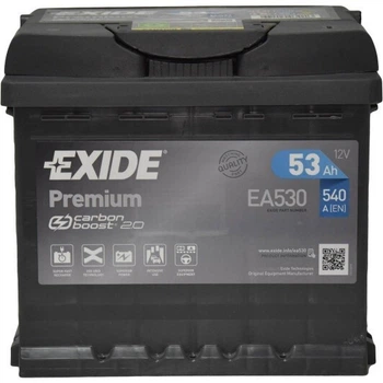 Аккумулятор 53Ah-12v Exide PREMIUM (207х175х190) R EN540