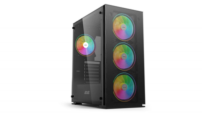 Корпус 2E Gaming Virtus Neo G3301N, без БЖ, 2xUSB 3.0, 1xUSB 2.0, 3x140mm ARGB, 1x120mm ARGB, controller with remote, TG Side Panel, ATX, чорний
