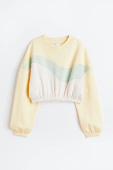 Світшот світло-жовтий Кольоровий блок H&M 146-152см (400093223)