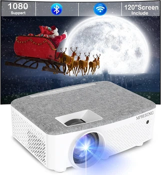 Мультимедийный проектор Mpbeking PJ168 HD 7500 Лм Wi-Fi Bluetooth с динамиками g2
