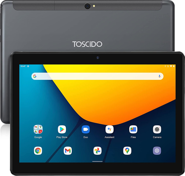 Планшет 10.1" Toscido T28 4/64Gb 4G 2-SIM 8 ядер Android 12 5000 mAh Серый Factory Recertified