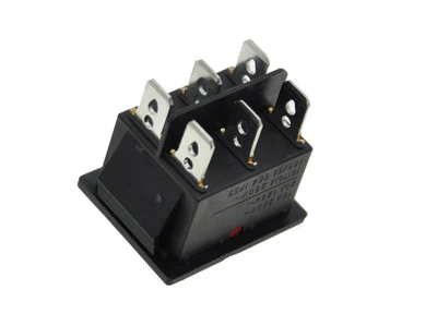 Тумблер 2 положения 6 контактов 26*31 mm с подсветкой 16 A, арт.кн362