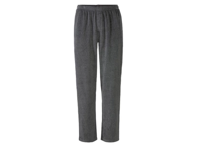 Пижамные брюки велюровые для мужчины Livergy LIDL 392075 S графитовый