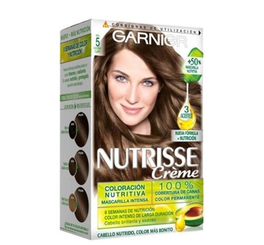 Фарба для волосся Garnier Nutrisse Crème Nourishing Color 5 Light Brown 60 мл (3600541375703)