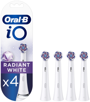 Końcówki do szczoteczki ORAL-B BRAUN iO Radiant Białe, 4 szt. (4210201420354)