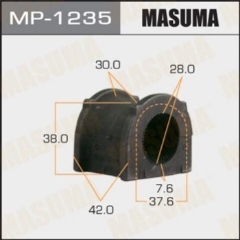 Втулки стабілізатора MASUMA MP1235 Toyota Land Cruiser 4881560121