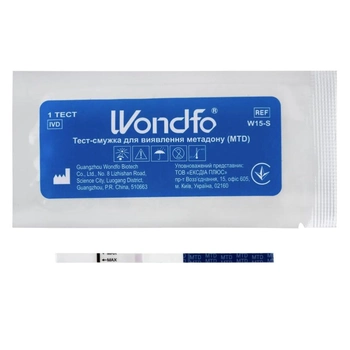 Тест на метадон MTD , WONDFO W15-S, 1 шт.
