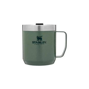 Термокружка з ручкою 350мл, нержавіюча сталь STANLEY HAMMERTONE GREEN 10-09366-005