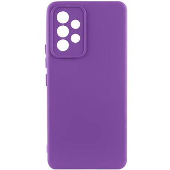 Протиударний чохол TPU GETMAN Liquid Silk Full Camera для Samsung Galaxy A52 4G / A52 5G / A52s Фіолетовий / Purple