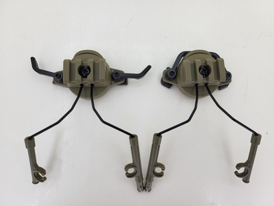 Адаптер кріплення для активних навушників Peltor/Earmor/Walkers на шолом Tan