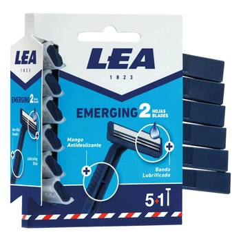 Одноразові станки для гоління Lea Emerging 2 Blades Disposable Blades Pack 4 шт (8410737000303)