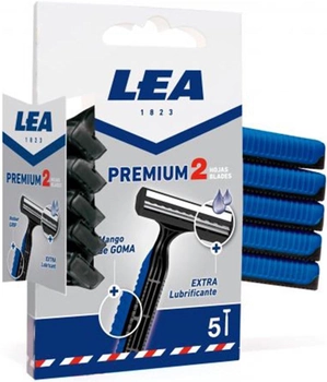 Станки для гоління зі змінним картриджем Lea Premium 2 Blades Disposable Blades 5 шт (8410737001881)