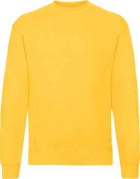 Светшот Fruit of the Loom Classic Set-In Sweat Сонячно-Жовтий М