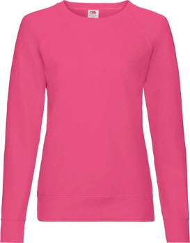 Свiтшот Fruit of the Loom Lightweight Raglan Sweat Ladies Яскраво-рожевий М