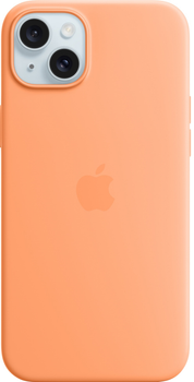 Панель Apple MagSafe Silicone Case для Apple iPhone 15 Plus Orange Sorbet (MT173)